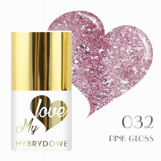 

Гибридный лак для ногтей Mylove UV/Led 032 Glamour Pink Gloss, SUNFLOWER