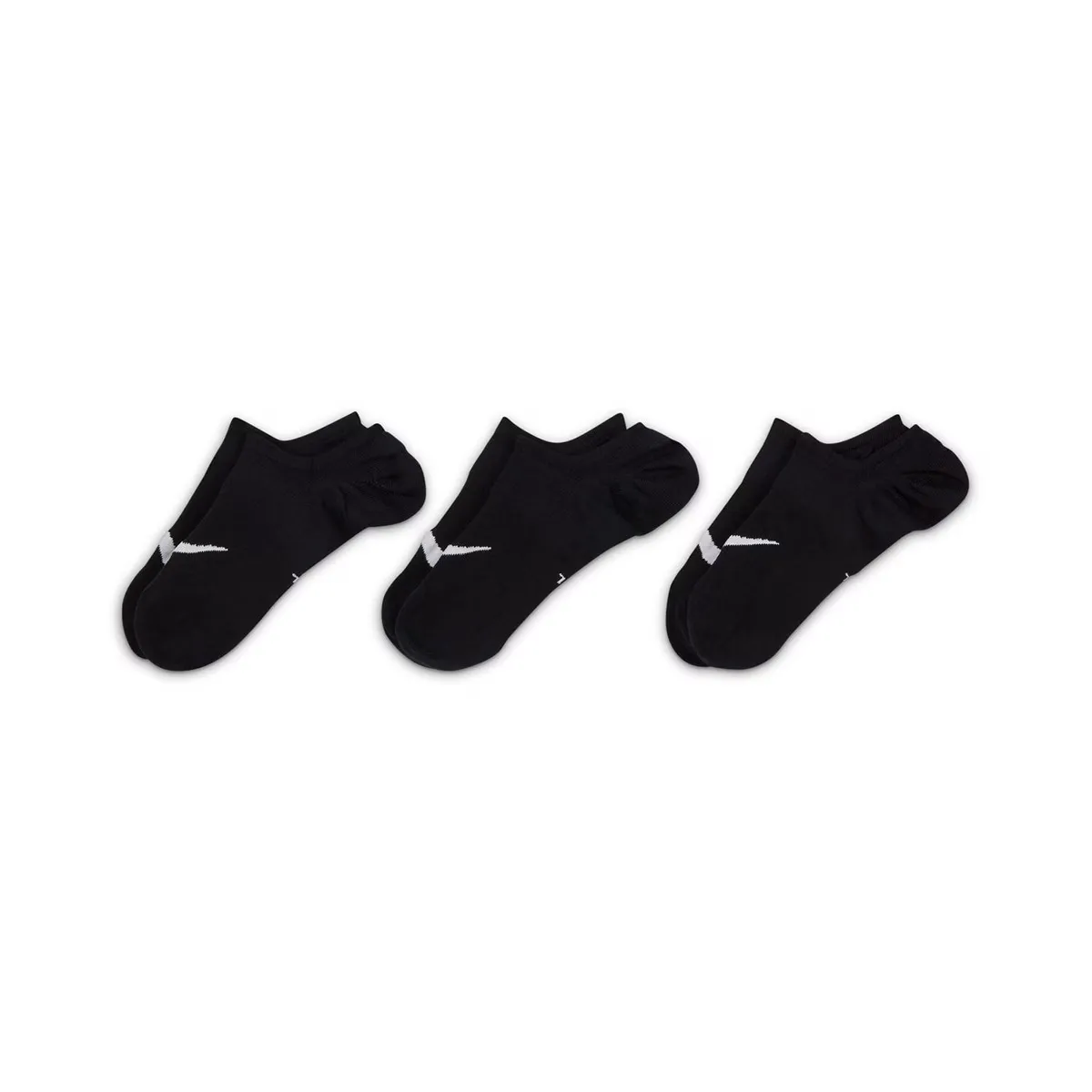 Набор из 3 пар носков Pinkies Everyday Plus Lightweight Nike, черный/белый — фото 3