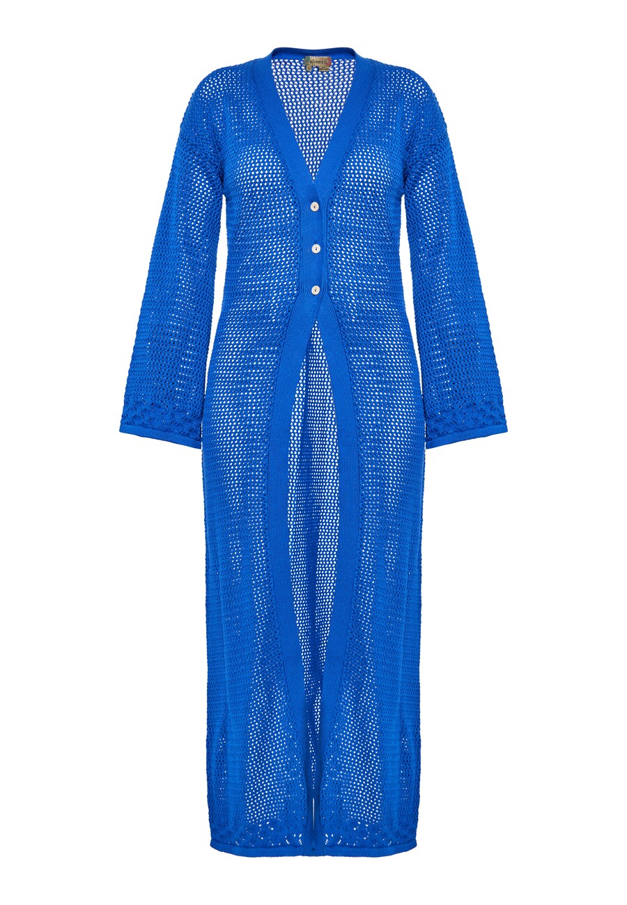 

Вязаный кардиган ebeeza Knit Cardigan, коабльтовый синий