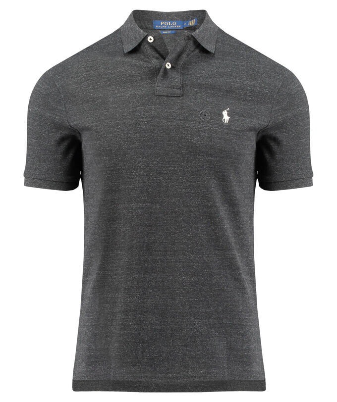 

Рубашка-Поло узкого кроя Polo Ralph Lauren, черный