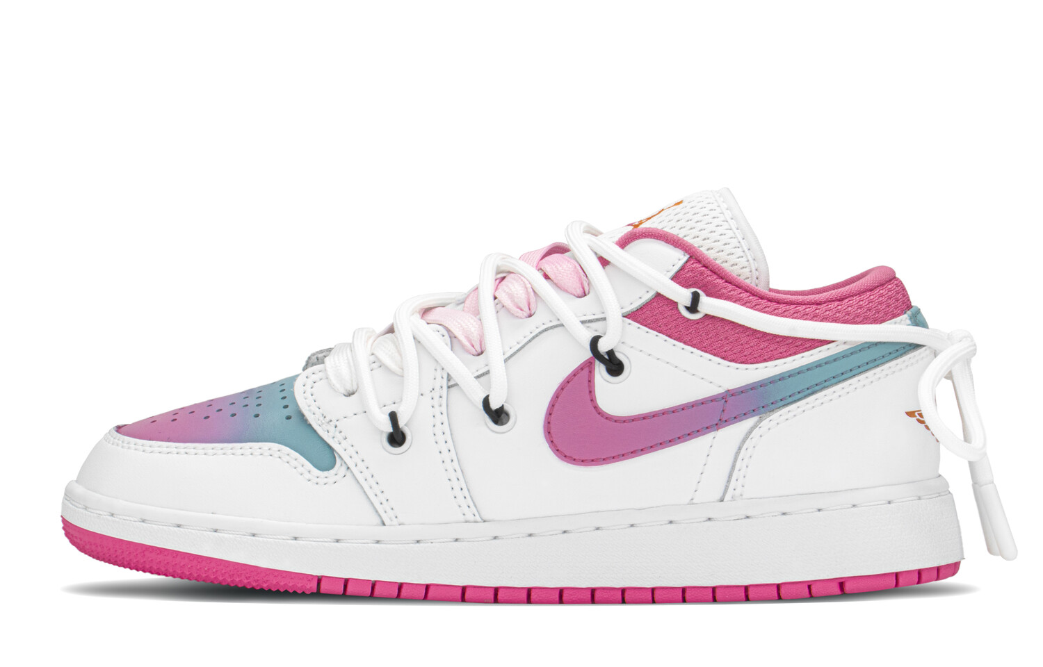 

Кроссовки Air JORDAN 1 Vintage Basketball Shoes Women's Low-Top Blue Pink