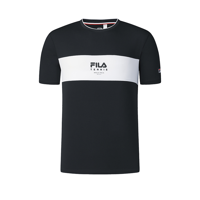 

FILA Футболка для тенниса мужская pitch black, Черный, FILA Футболка для тенниса мужская pitch black