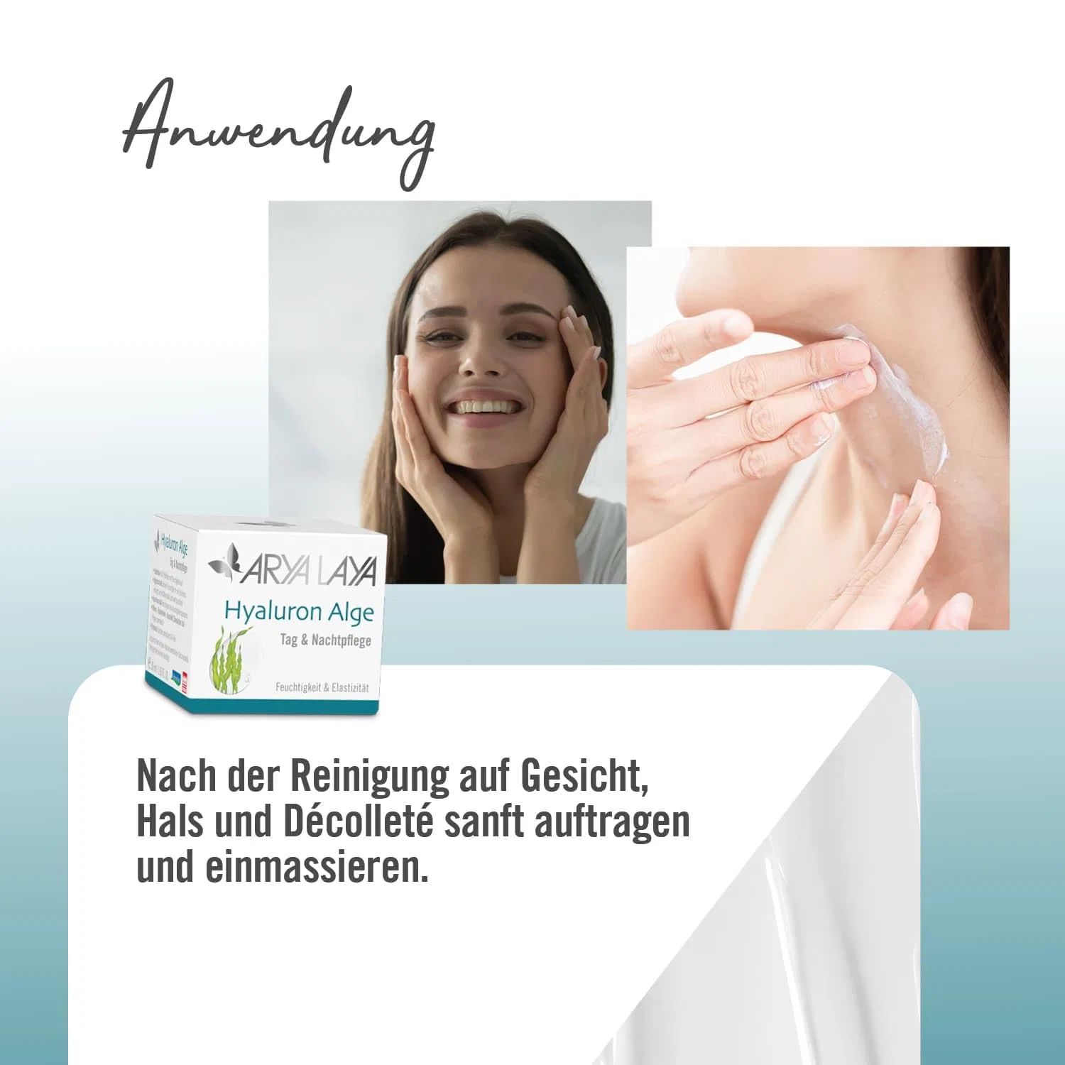 Крем для лица Arya laya — Дневной и ночной «Hyaluronic Algae» от — фото 4