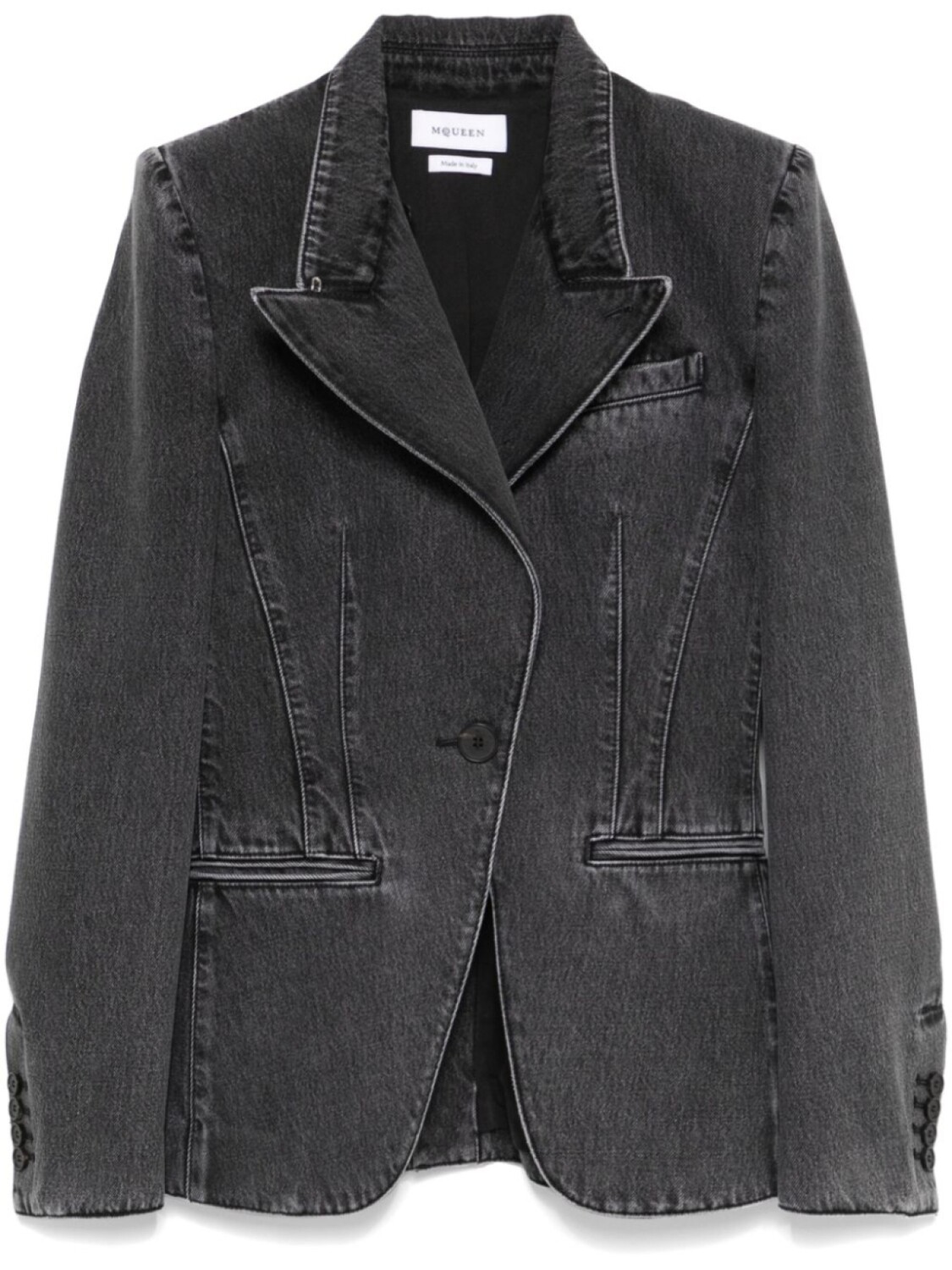 

Alexander McQueen джинсовый пиджак, черный