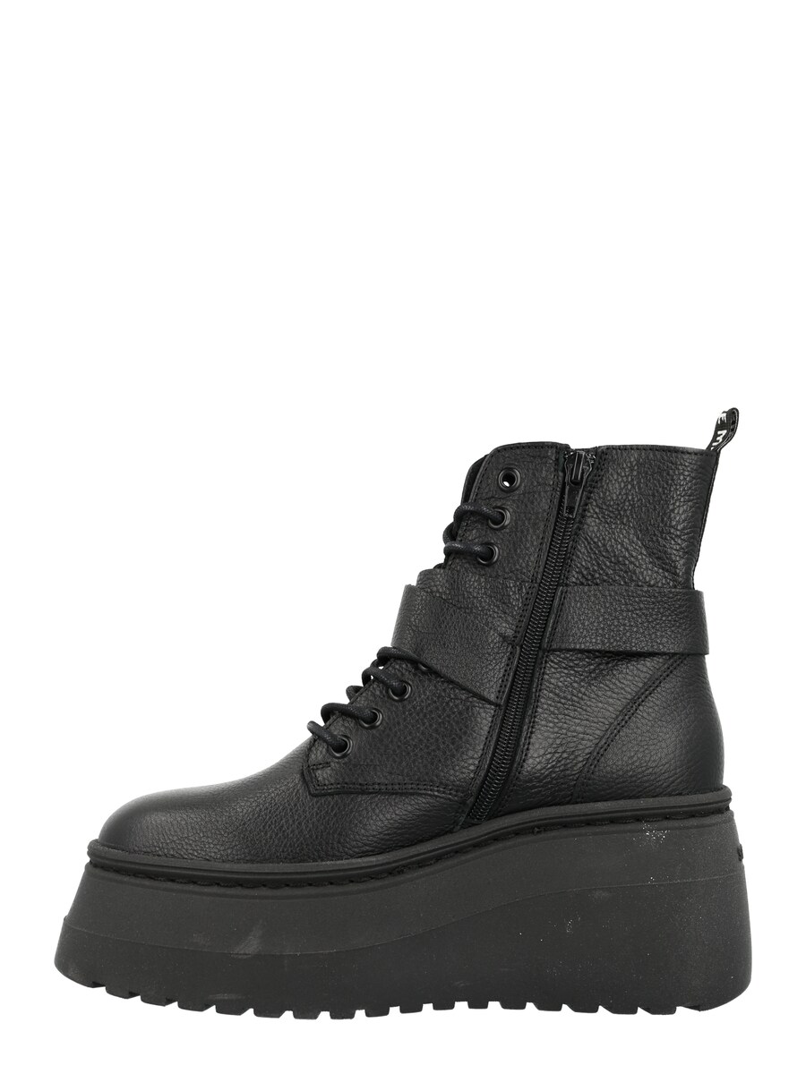 Ботильоны на шнуровке STEVE MADDEN Lace-Up Ankle Boots Piano, черный — фото 2