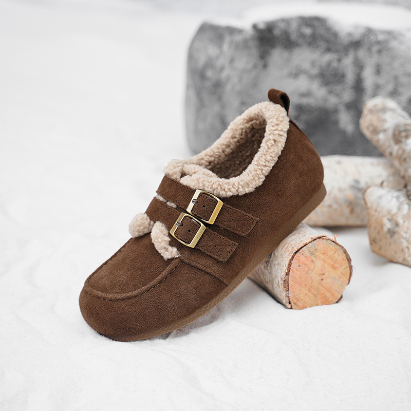 Кроссовки Casual низкие Unisex на подкладке из коровьей спилковой кожи SAFIYA, 20 coffee — фото 4