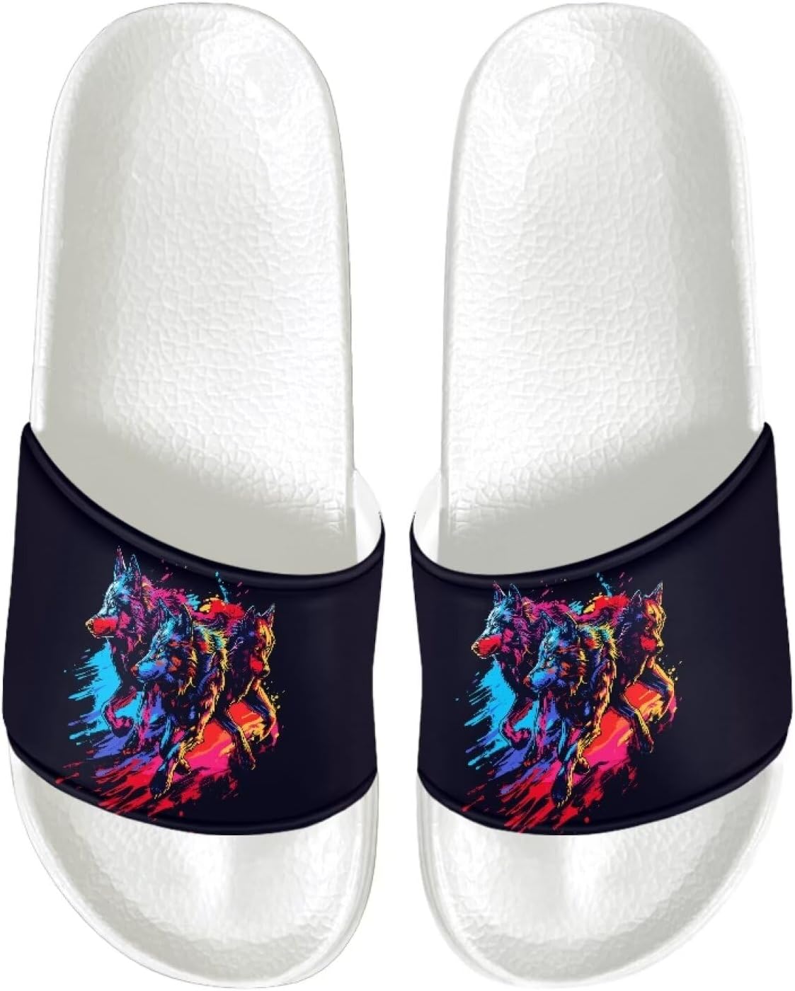 

Мужские сандалии с противоскользящей подошвой, ультракомфортные шлепанцы, легко надеваются, быстро сохнут, для душа, ванны, спа и бассейна, легкие шлепанцы с открытым носком Psesaysky, Wolves