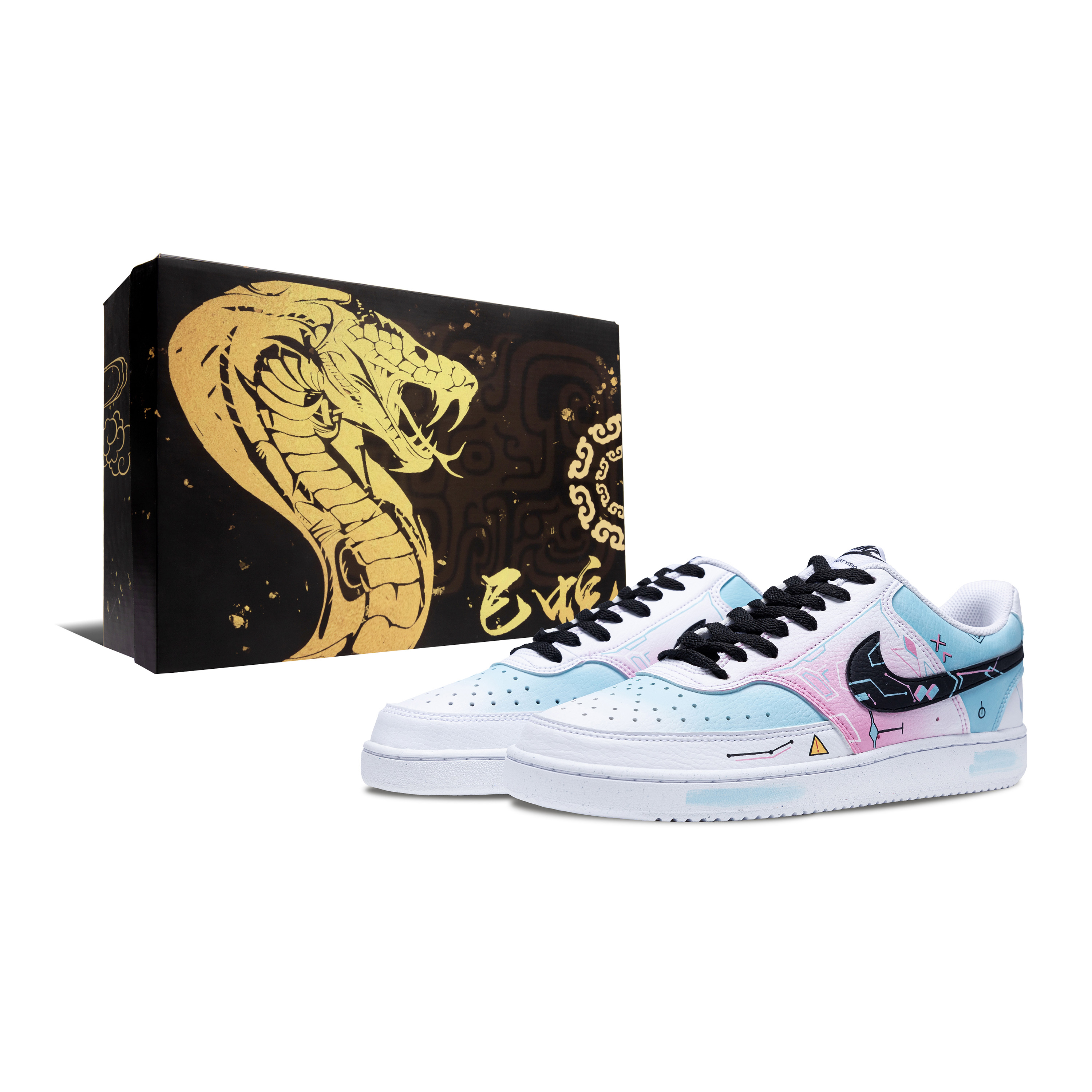 

Nike Кроссовки для скейтбординга Court Vision 1, мужские, низкие, розовые