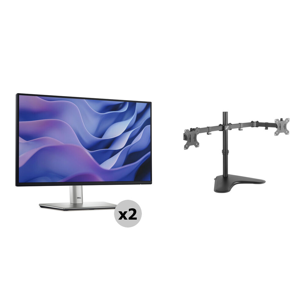 

Комплект из двух мониторов Dell P2225H 21,5 дюйма и подставки