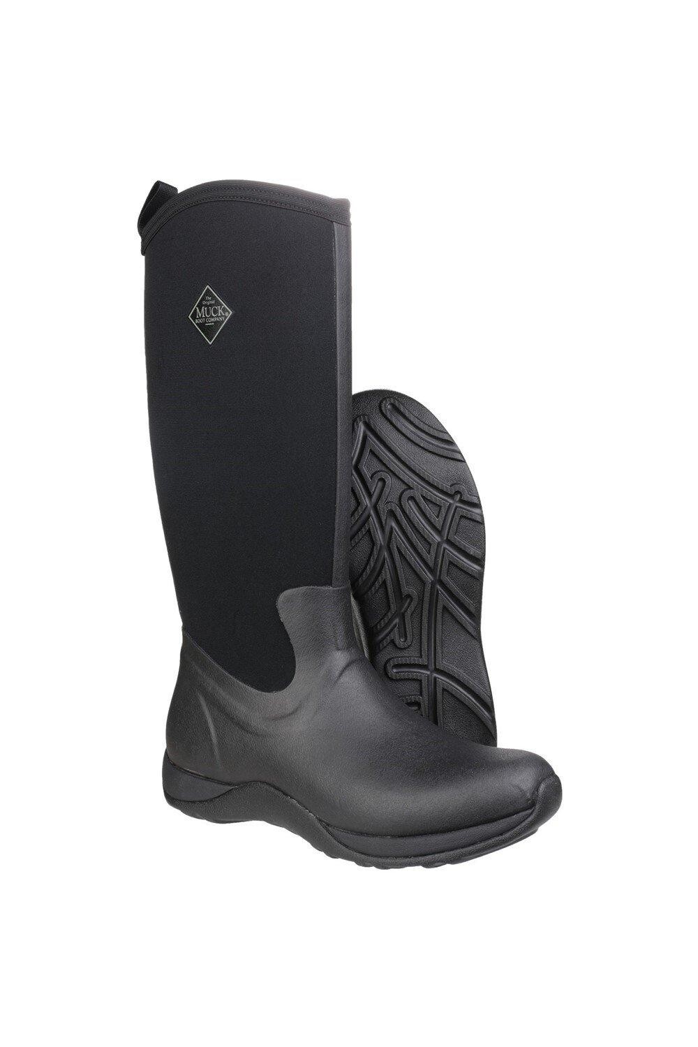 Женские резиновые сапоги Muck Boots высокие утепленные, черный — фото 3