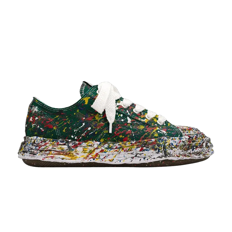 

Кроссовки Maison Mihara Yasuhiro Peterson 23 OG Sole Sputtering Paint Canvas Low, Green