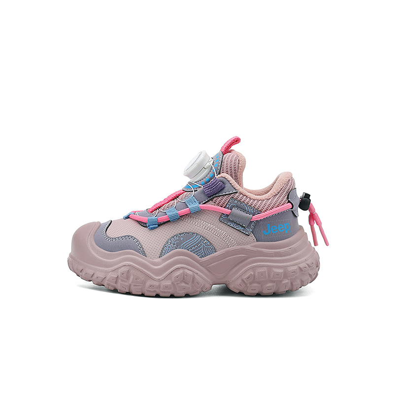 

Детские повседневные кроссовки Low Top Kids Lifestyle Pink Blue Kids' Jeep, тонкий хлопок