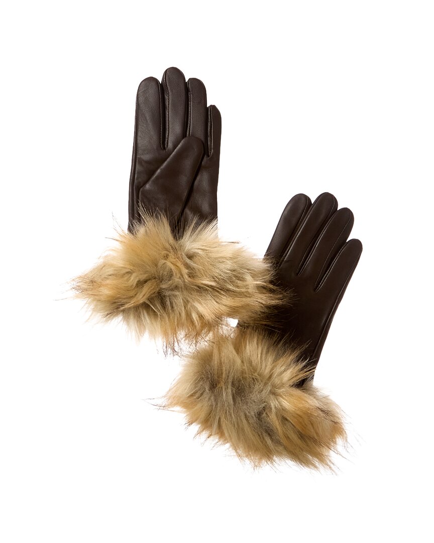 

Перчатки из натуральной кожи Surell Accessories, коричневый