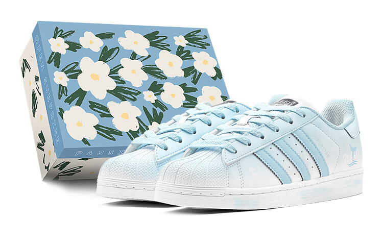 

Adidas originals Superstar Обувь для скейтбординга унисекс, Light Blue