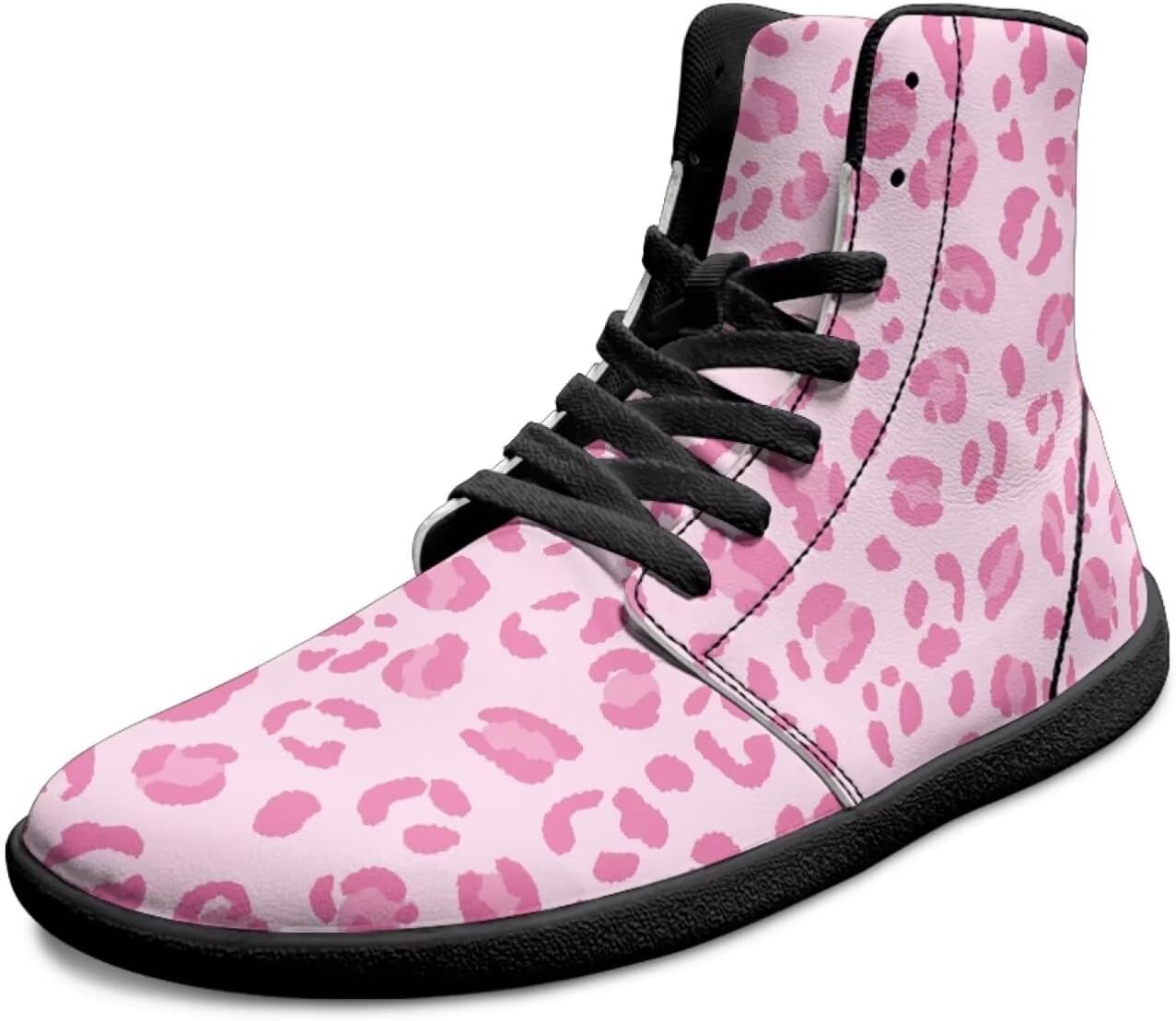 

Высокие кроссовки для мужчин с широким носком, для босой ноги, противоскользящие, для занятий на улице, ходьбы и тренировок, ботинки до щиколотки Xixirimido, розовый