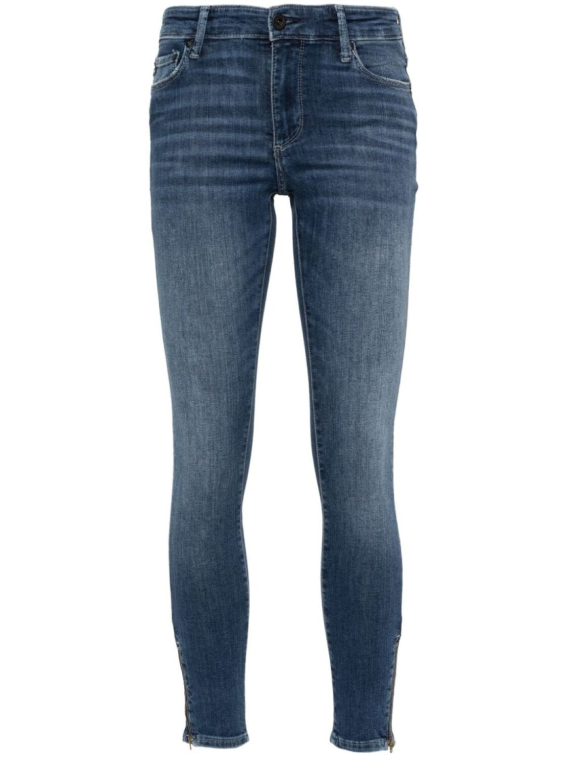 

AG Jeans джинсы скинни средней посадки, синий