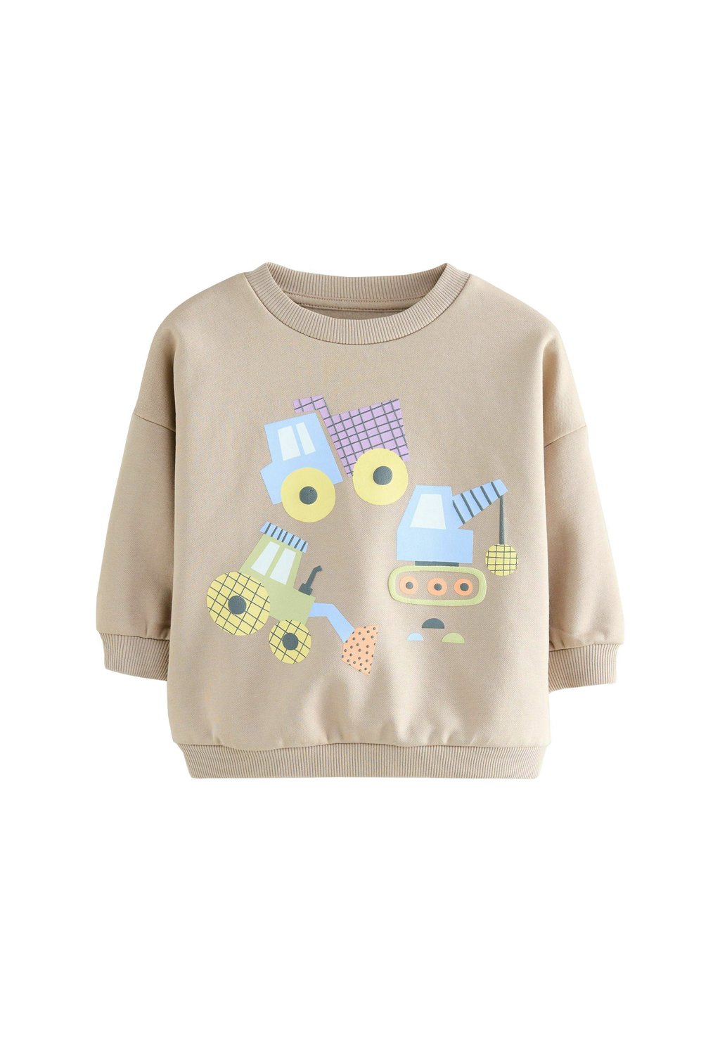 

Толстовка PRINTED CREW NECK Next, бежевый