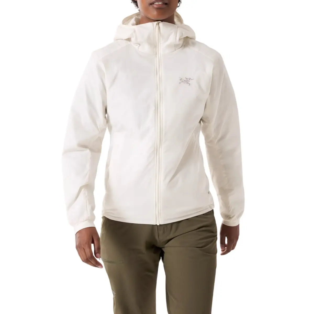 

Arcteryx Пуховик с капюшоном ATOM SV женский, Polar White/Arctic Silk