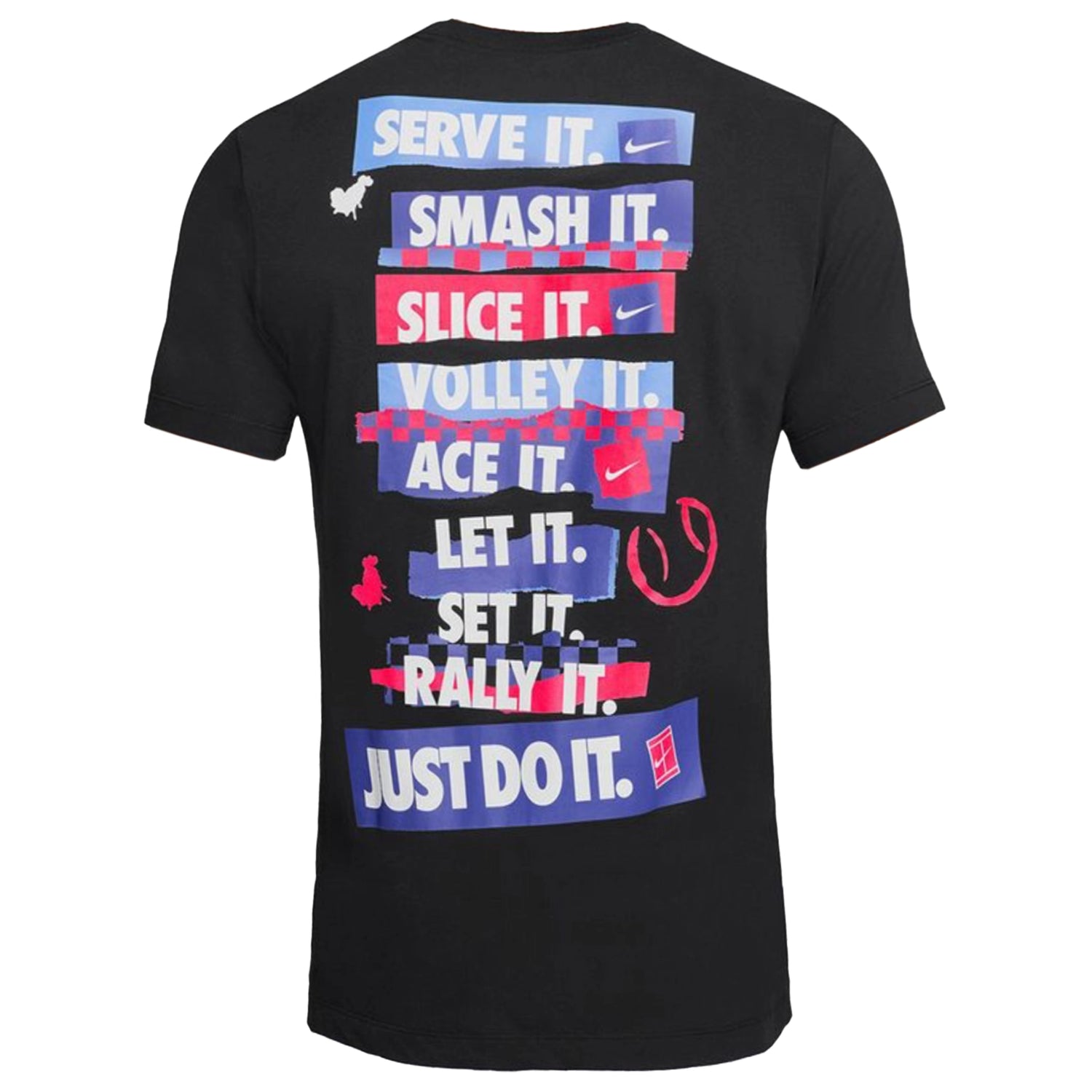 Мужская теннисная футболка Dri-FIT Nike, черный — фото 3