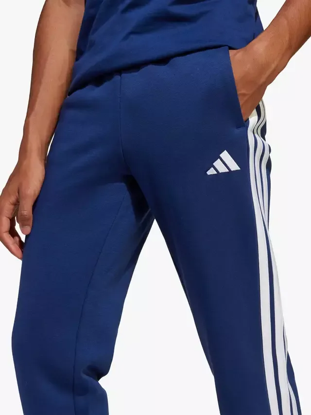 Детские классические спортивные штаны в три полоски, темно-синий/белый adidas — фото 3