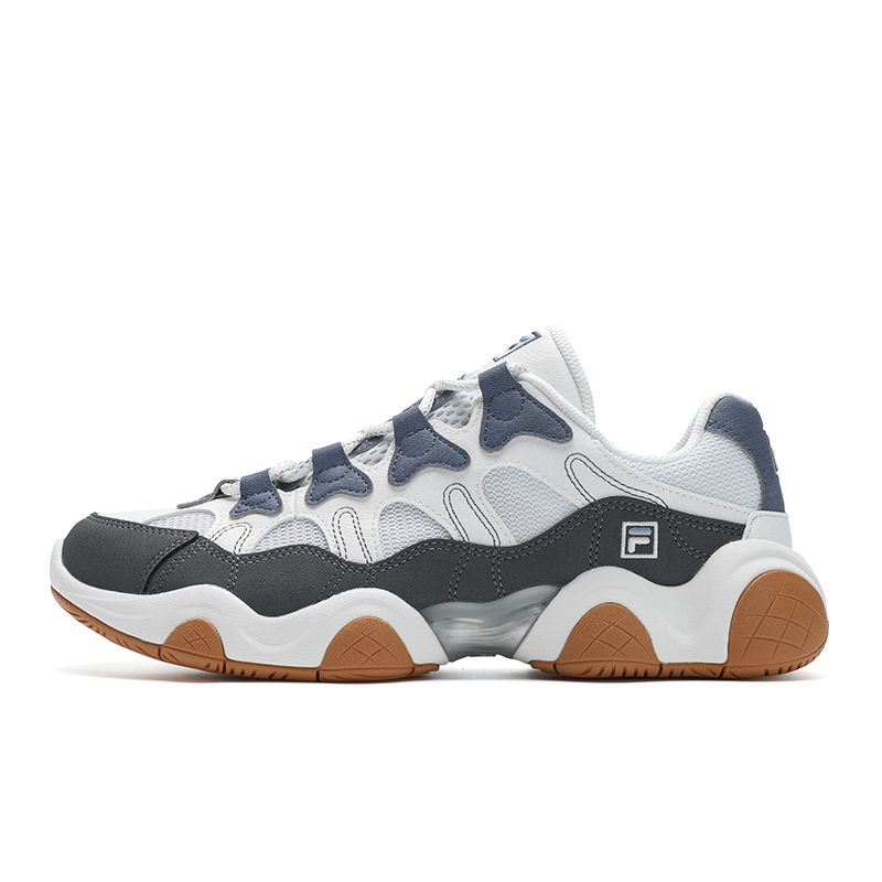 

FILA Дышащие и легкие низкие повседневные туфли мужские, белые, серые