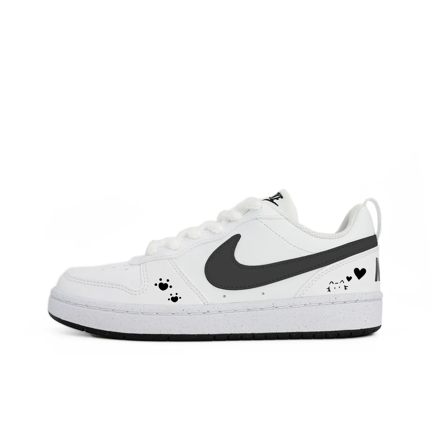 

Nike Court Borough Heart Kitten Abrasion Resistant скейтборд обувь Black для подростков