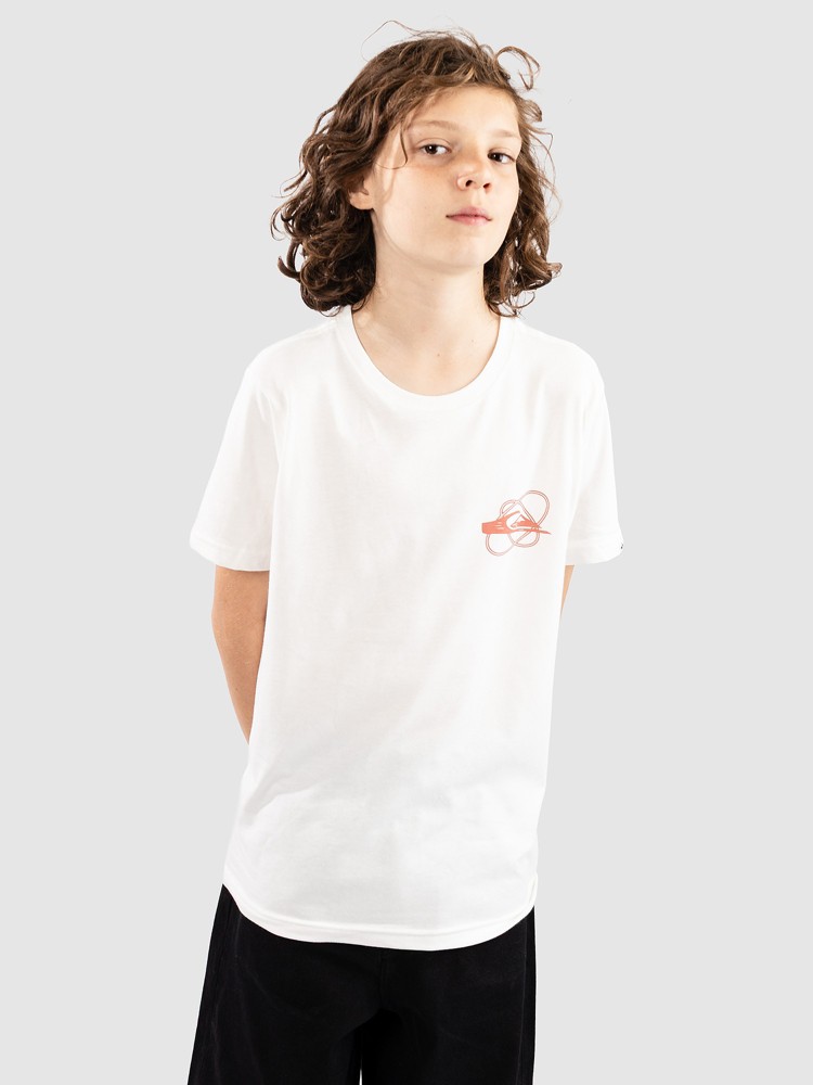 Футболка Quiksilver Evo Waves Festival Kids T-Shirt, snow white — фото 2