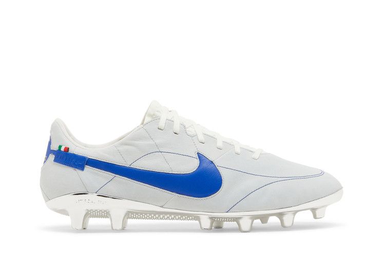 Бутсы Nike Tiempo Legend 9 Elite Made in Italy AG 'Montebelluna - White Game Royal', белый — фото 2