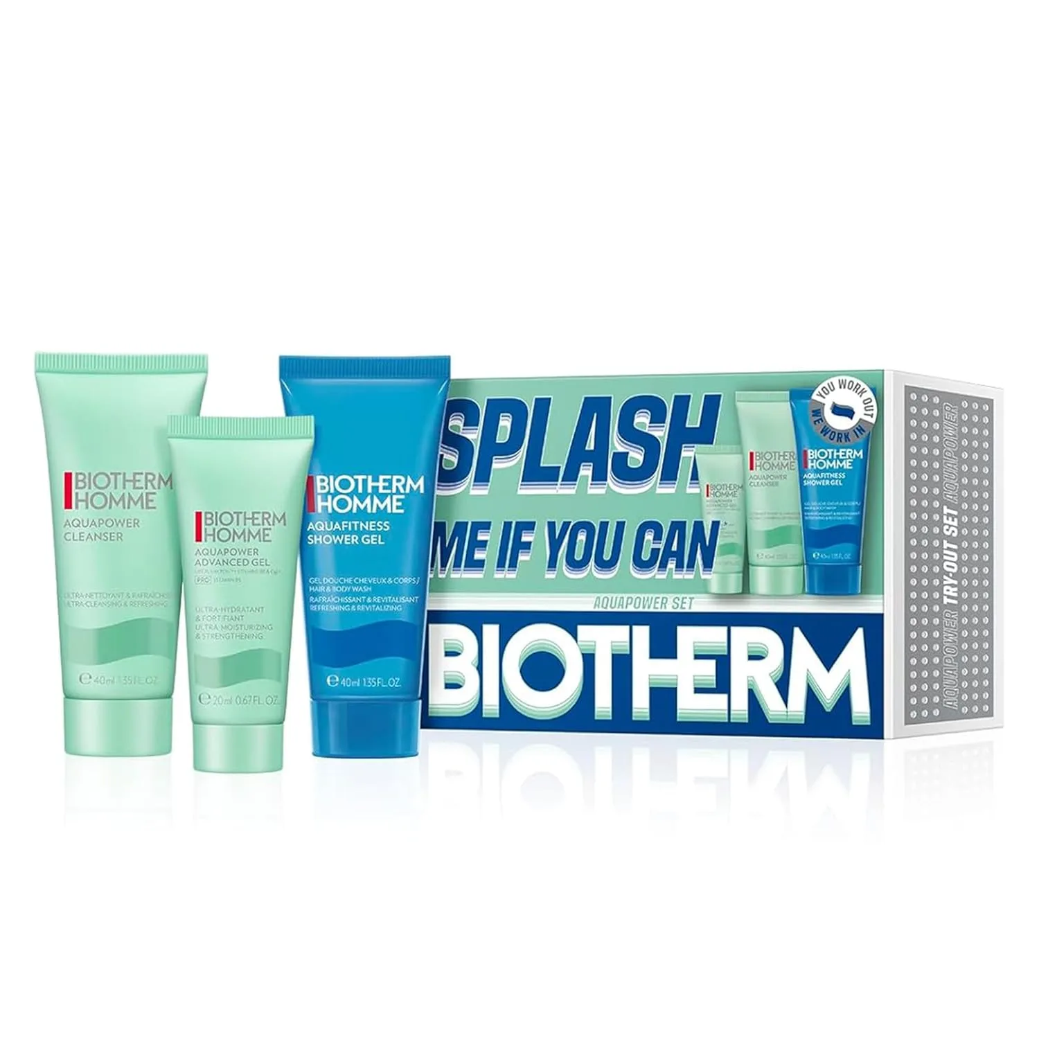 Гель для умывания Biotherm — Aquapower Advanced Gel, мужской увлажняющий гель для лица, который увлажняет и укрепляет, 99.7 мл