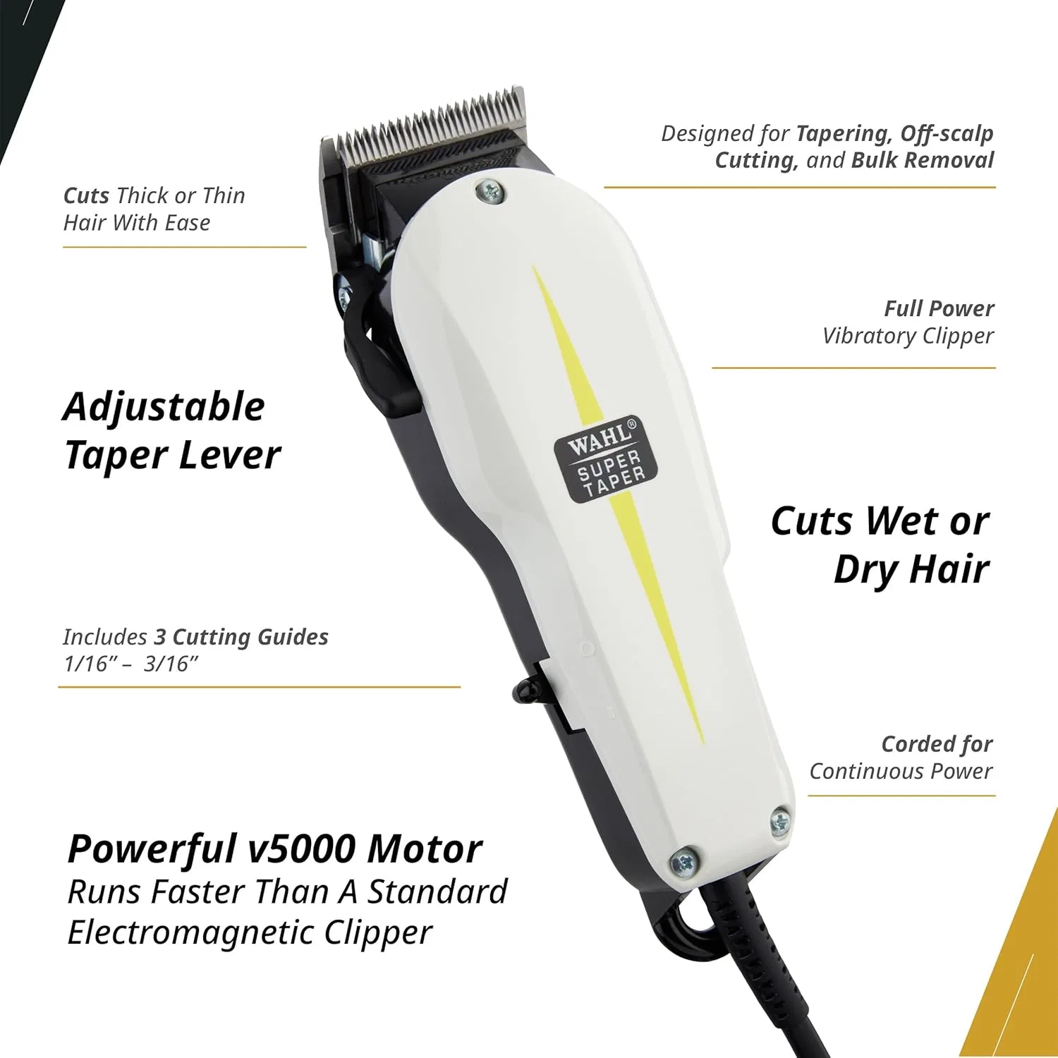 Профессиональная машинка для стрижки волос Wahl Super Taper Wahl Professional — фото 3