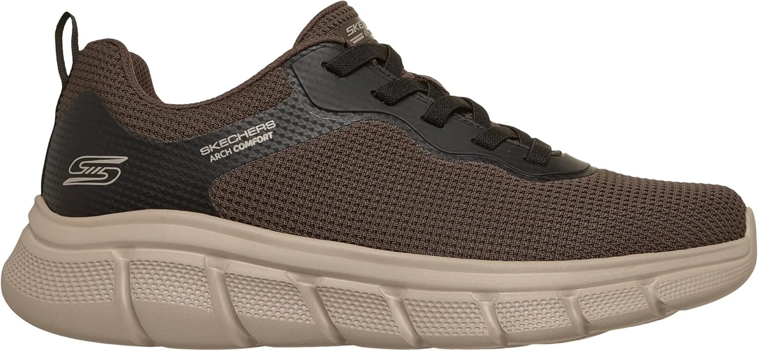 Мужские кроссовки Skechers Bobs B Flex-Arch Comfort Edge, Chocolate — фото 4