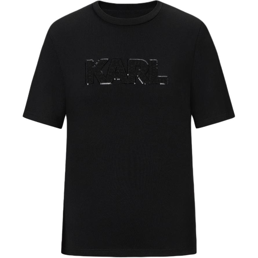 

KARL LAGERFELD / Karl Lagerfeld Jeans Футболка KARL LAGERFELD Regular женская black, Черный, KARL LAGERFELD / Karl Lagerfeld Jeans Футболка KARL LAGERFELD Regular женская black