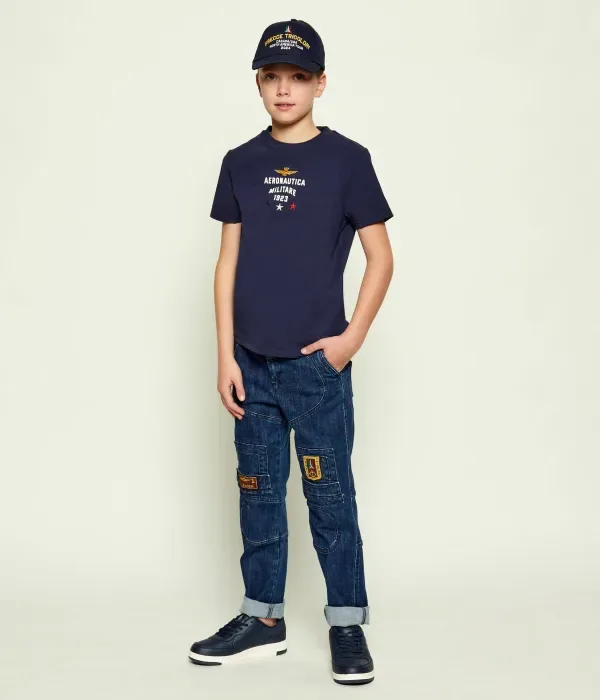 Джинсы ANTI-G relaxed fit Aeronautica Militare, синий — фото 2