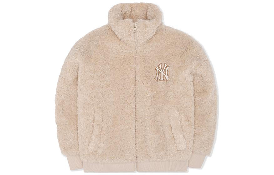 

Бархатная куртка женская бежевая MLB, Бежевый, Бархатная куртка женская бежевая MLB