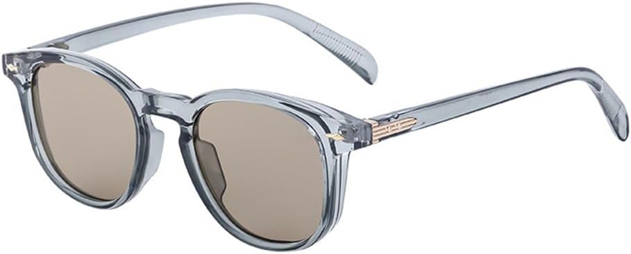 

Модные круглые женские солнцезащитные очки в стиле ретро с заклепками, мужские очки для вождения, градиентные темно-зеленые солнцезащитные очки в стиле панк, очки с защитой от УФ-излучения UV400 KTUCN, Hd6