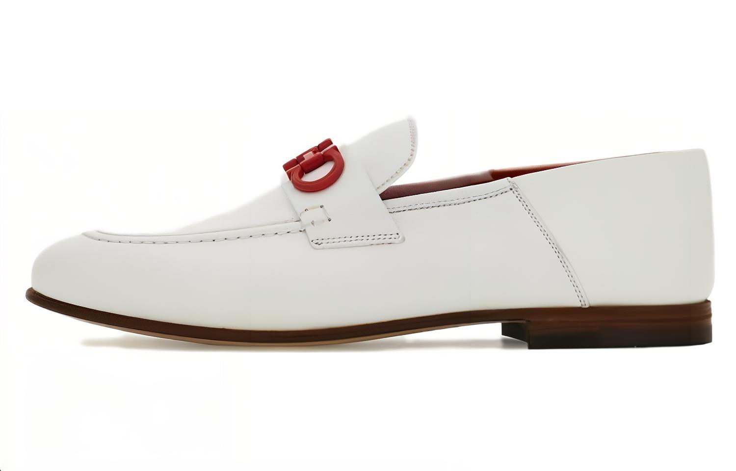Ferragamo Лоферы мужские бежевые