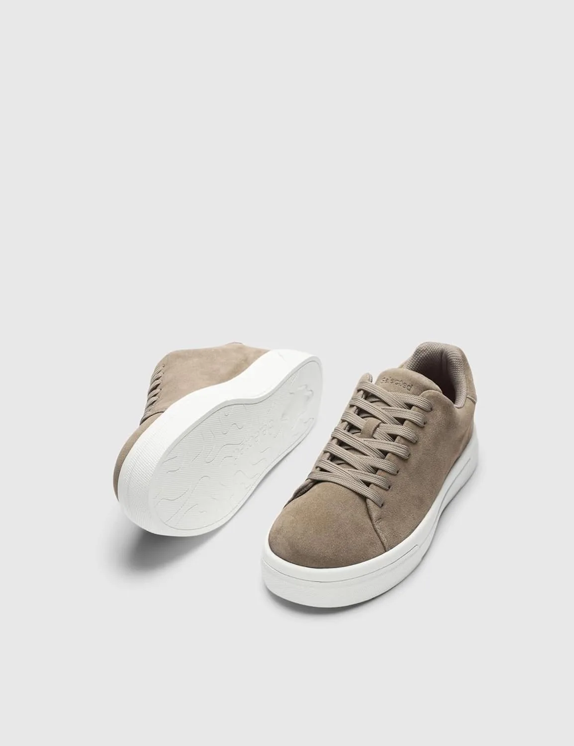 Мужские массивные замшевые кроссовки Slhdavid Chunky Suede Trainers 2.0 Noos Selected Men — фото 4