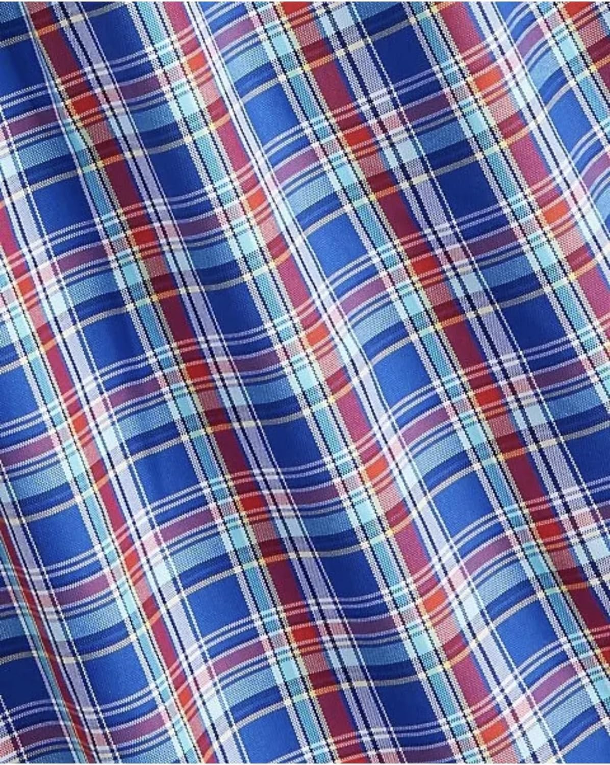 POLO RALPH LAUREN Мужская классическая рубашка Oxford Performance, Plaid Deep Pink Multi — фото 2