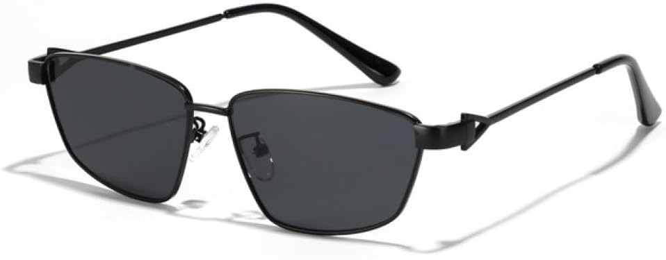 

Металлические квадратные солнцезащитные очки для женщин и мужчин, роскошные солнцезащитные очки «кошачий глаз», модные ретро-очки для женщин, черные с золотыми вставками, маленькие солнцезащитные очки generic, Black