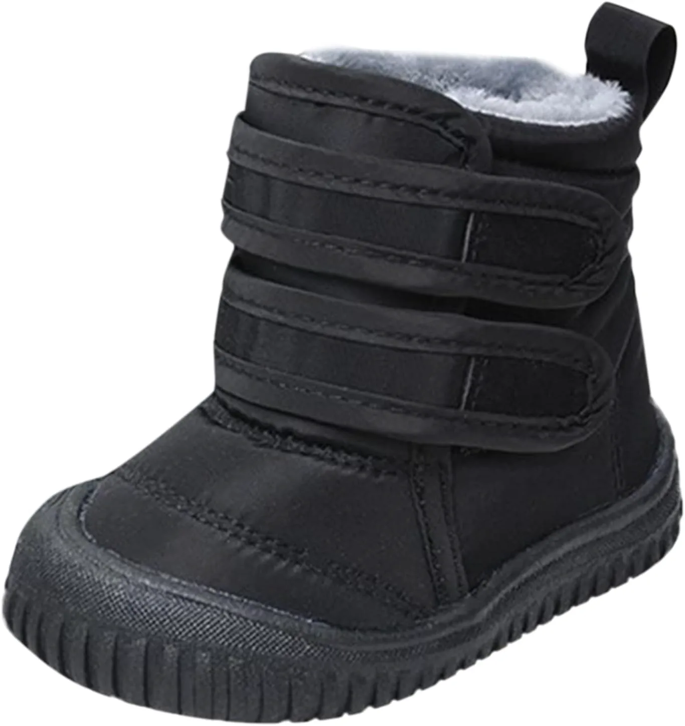 

IWIHMIV Детские зимние ботинки для мальчиков и девочек, снегоходные сапоги для малышей, зимняя обувь для детей, ботинки для снега для мальчиков, черный