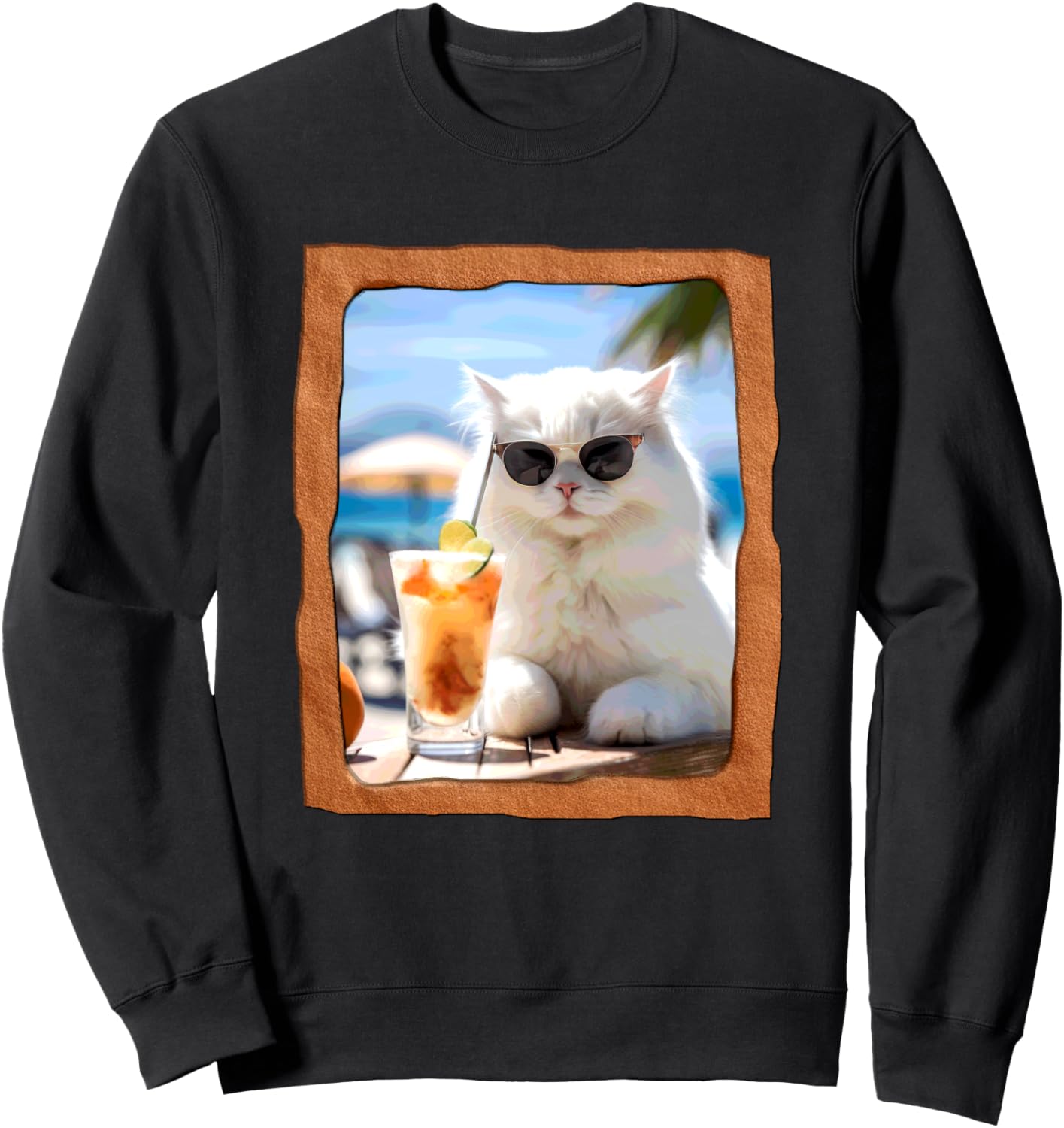 

Насладитесь солнечной пляжной атмосферой! Толстовка Chilcat, черная, размер S Playful Summer Vibes Pet Relaxation Beach Life