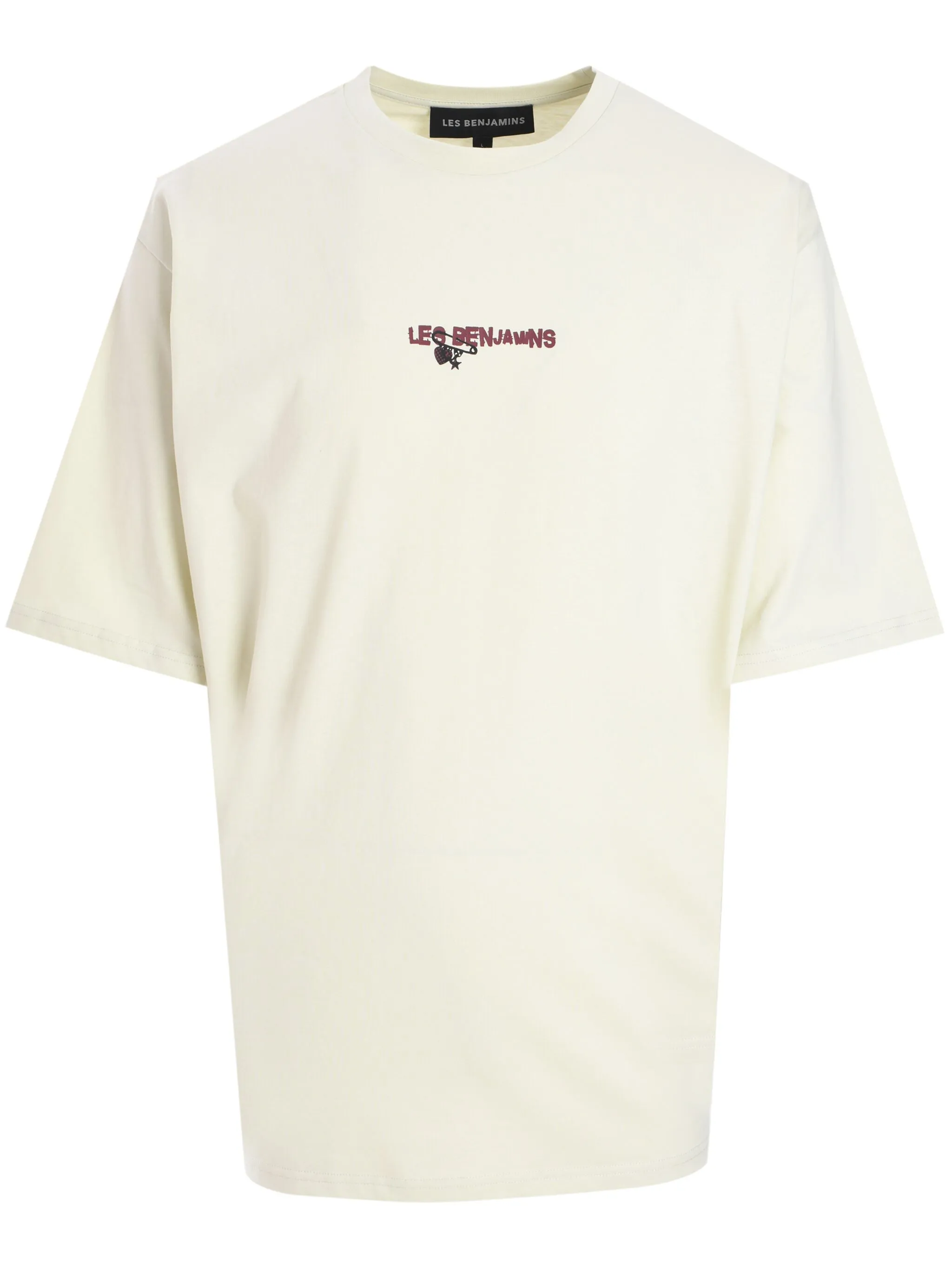 

Футболка с графичным принтом Les Benjamins, кремовый