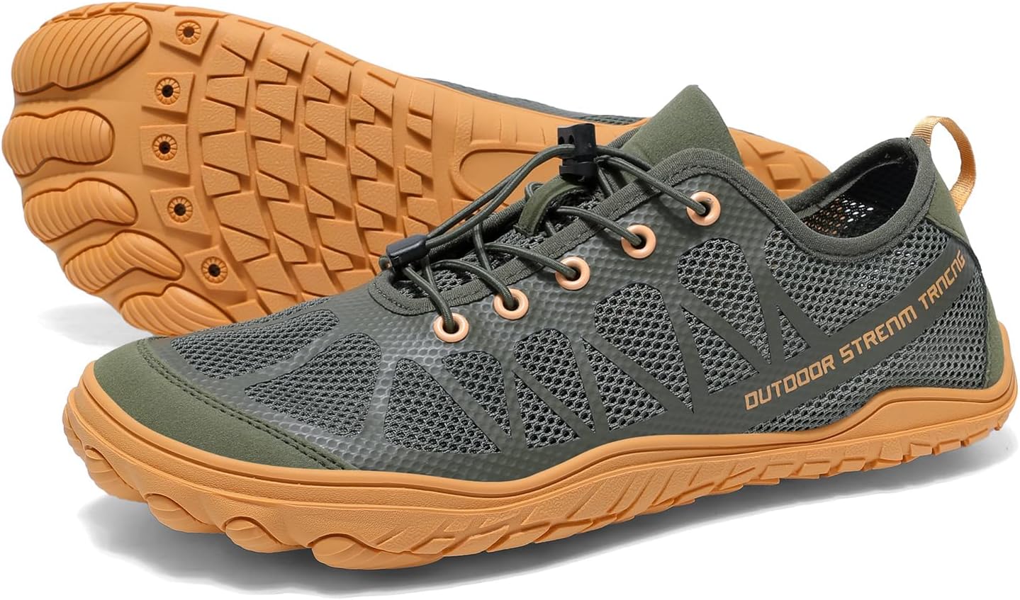 

Мужские водные кроссовки, легкие акваобувь для пляжа, бассейна и каякинга Artopeak, зеленый