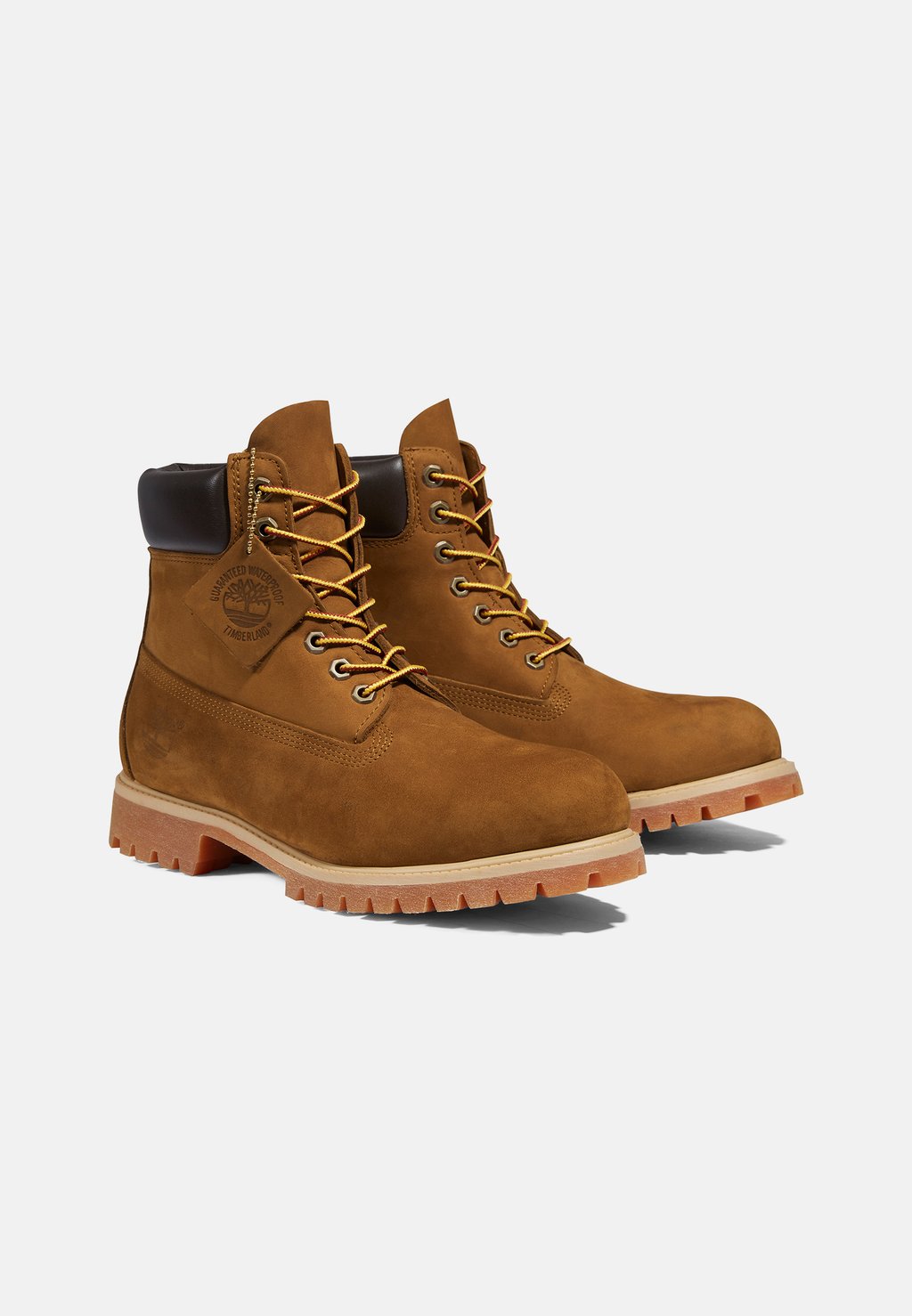 Мужские ботинки Timberland PREMIUM из нубука на шнуровке, коричневый — фото 3