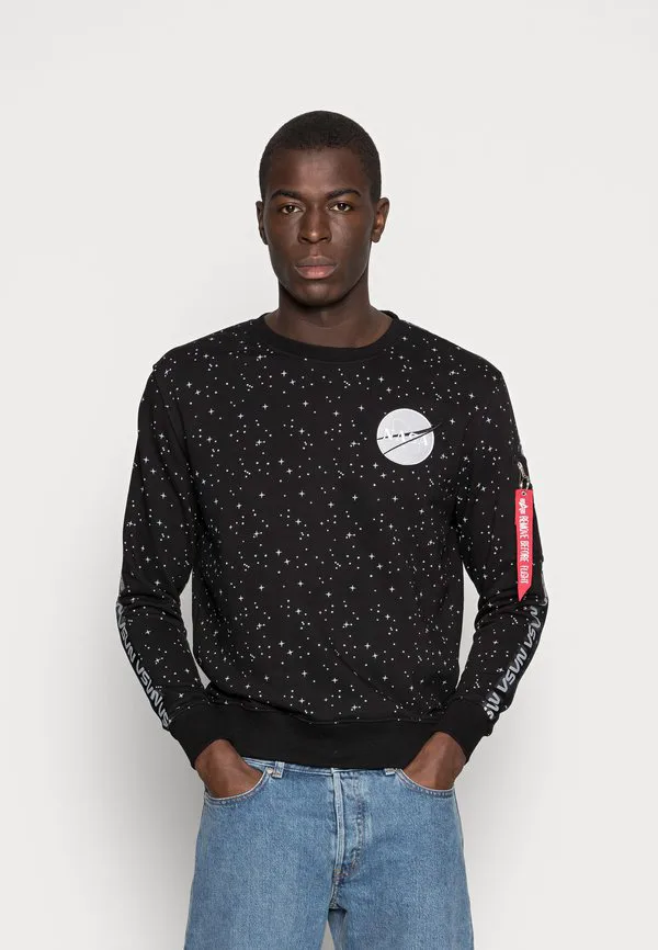 

Толстовка с лентой nasa Alpha Industries, Black, Черный, Толстовка с лентой nasa Alpha Industries, Black