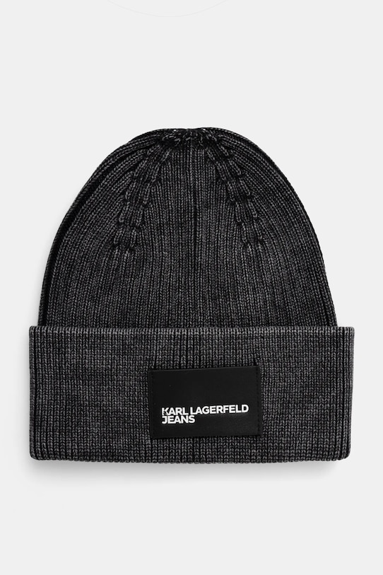 

Хлопковая шапка Karl Lagerfeld Jeans, серый