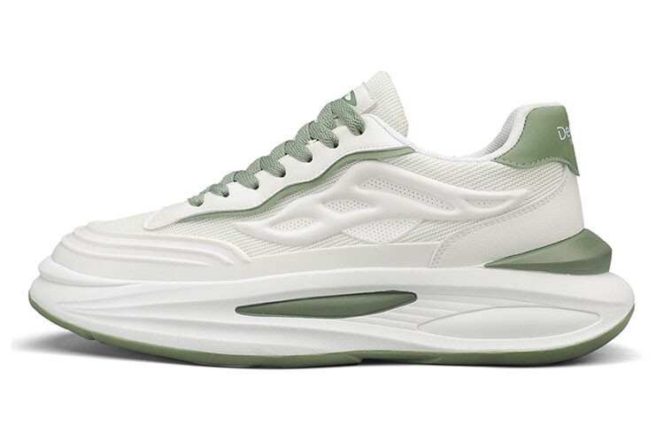 

Кроссовки DEERWAY Lifestyle Shoes Men Low-top White/Light Green, белый/светло-зеленый