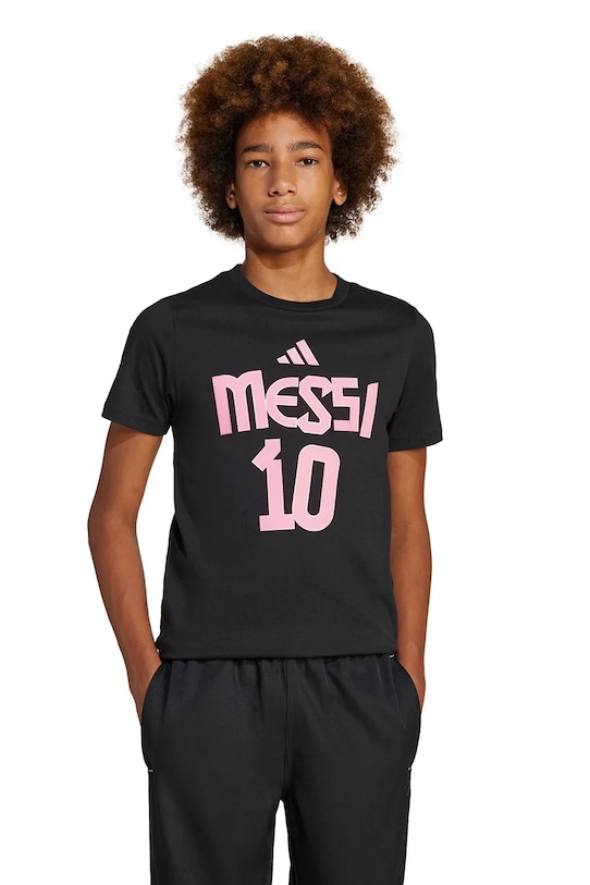 

Детская хлопковая футболка MESSI Adidas Performance, черный