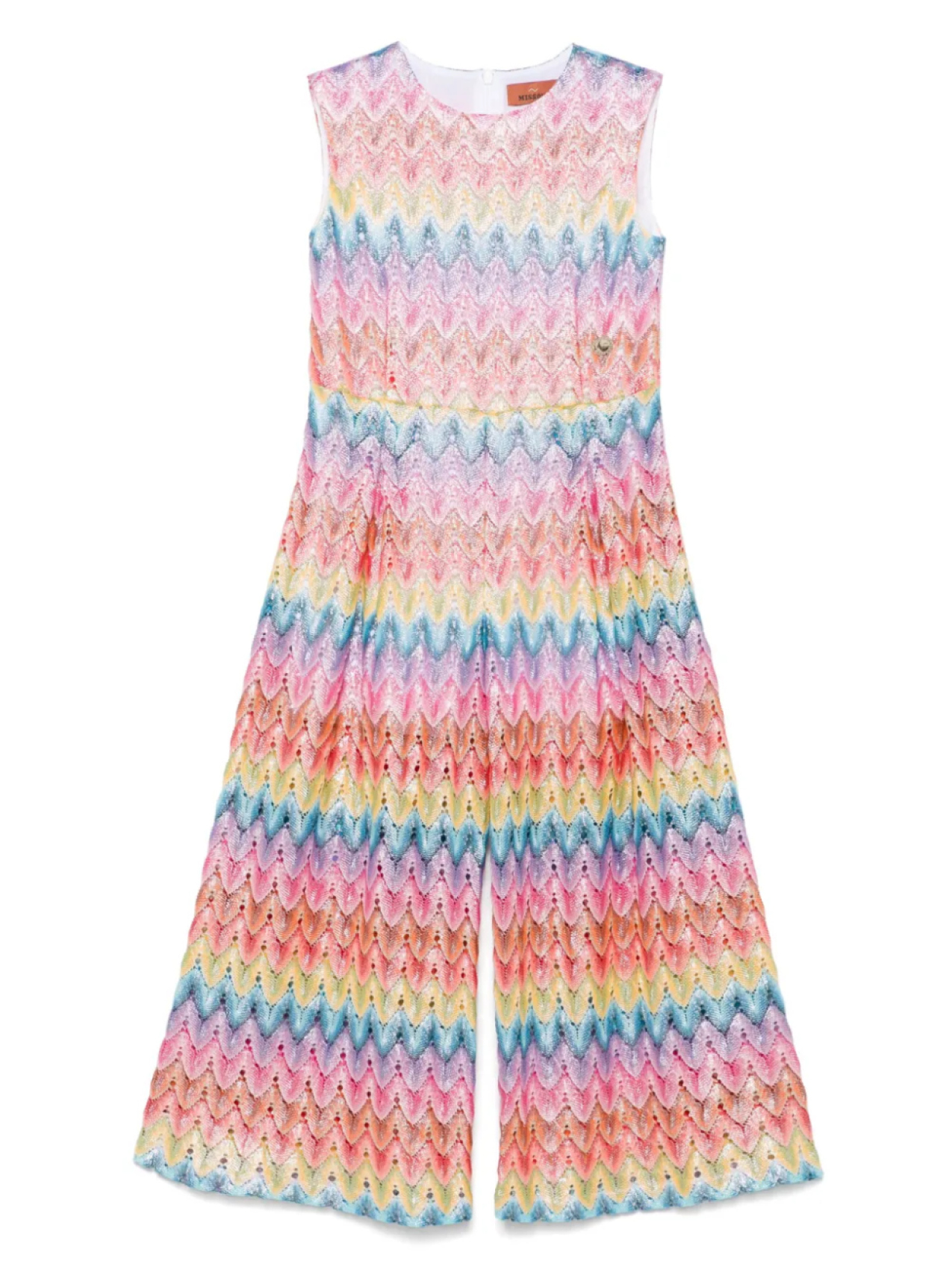 

Комбинезон Missoni Kids с зигзагообразным узором, розовый