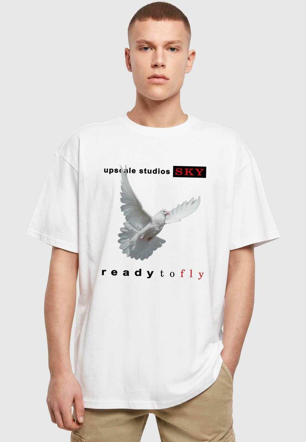 

Футболка с принтом UNISEX READY TO FLY Upscale by Mister Tee, цвет white